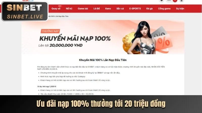 Thưởng nạp tiền hàng ngày 77vin